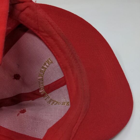 International Masons Snapback Hat Red One Size Embroidered W/Tags Jinx - Picture 9 of 9
